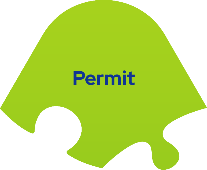 Permit puzzle piece